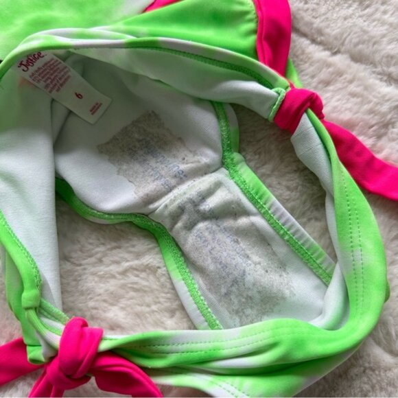 Justice | Pink and Green "Watermelon" Tankini Swim Set | Size 6 - Picture 7 of 7